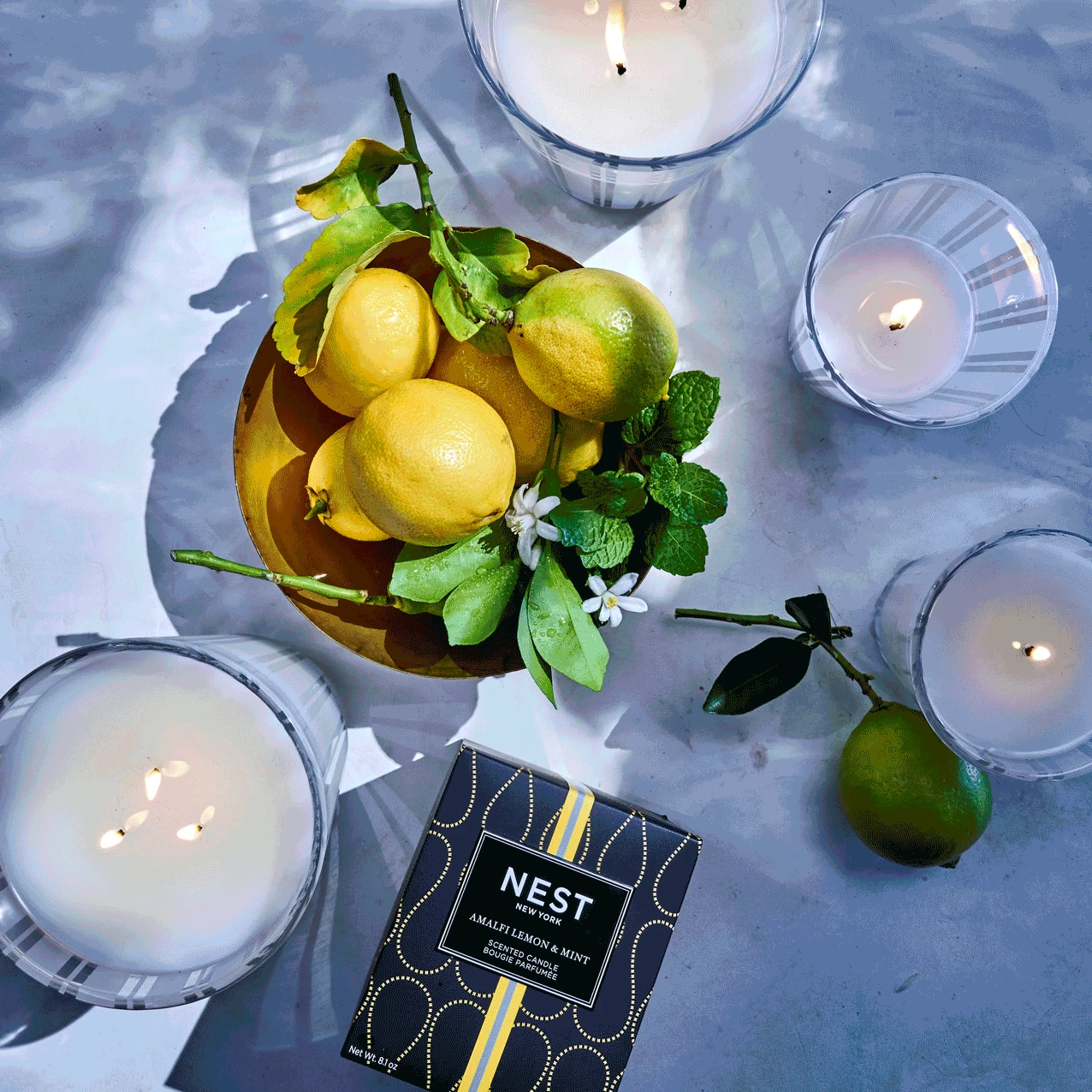 Amalfi Lemon & Mint Classic Candle - Image 2