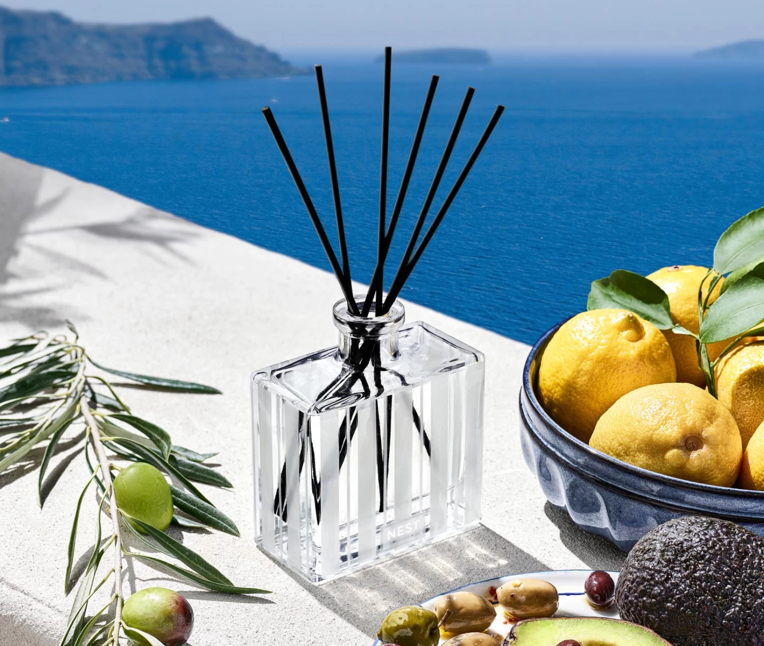 Santorini Olive & Citron Reed Diffuser - Image 2