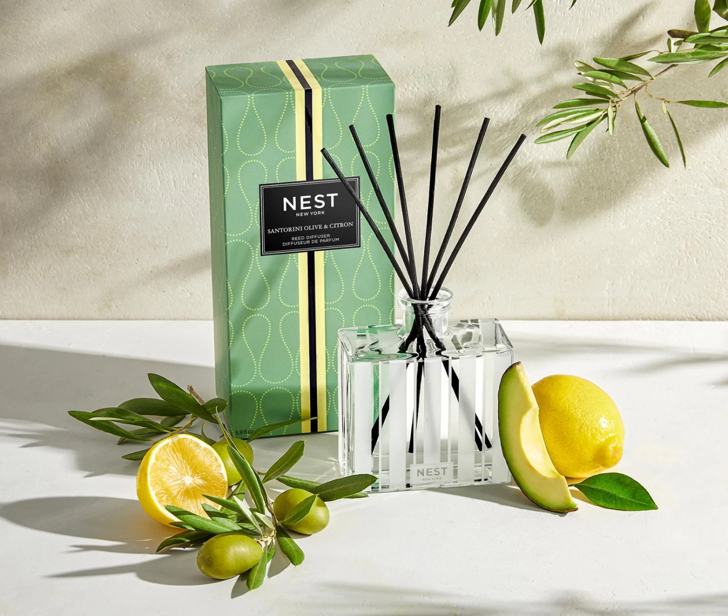 Santorini Olive & Citron Reed Diffuser - Image 3