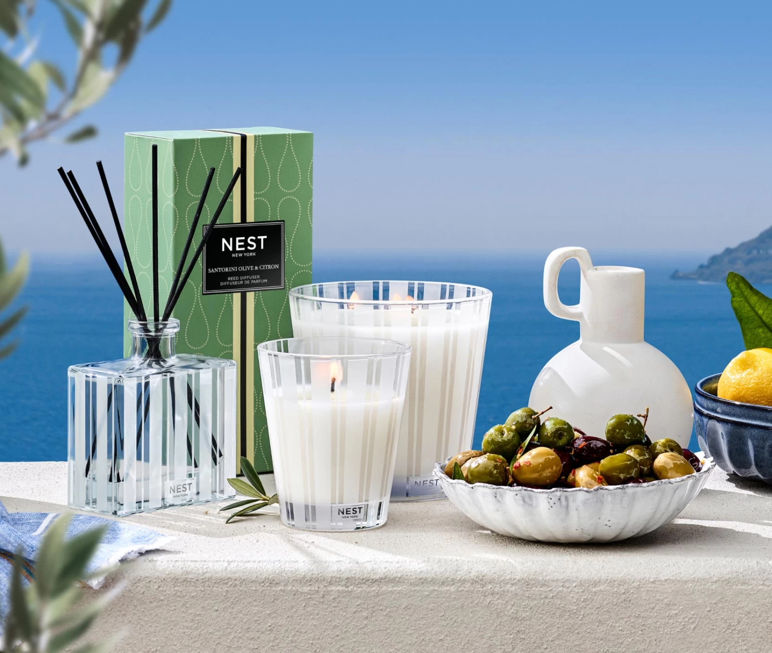 Santorini Olive & Citron Reed Diffuser - Image 4