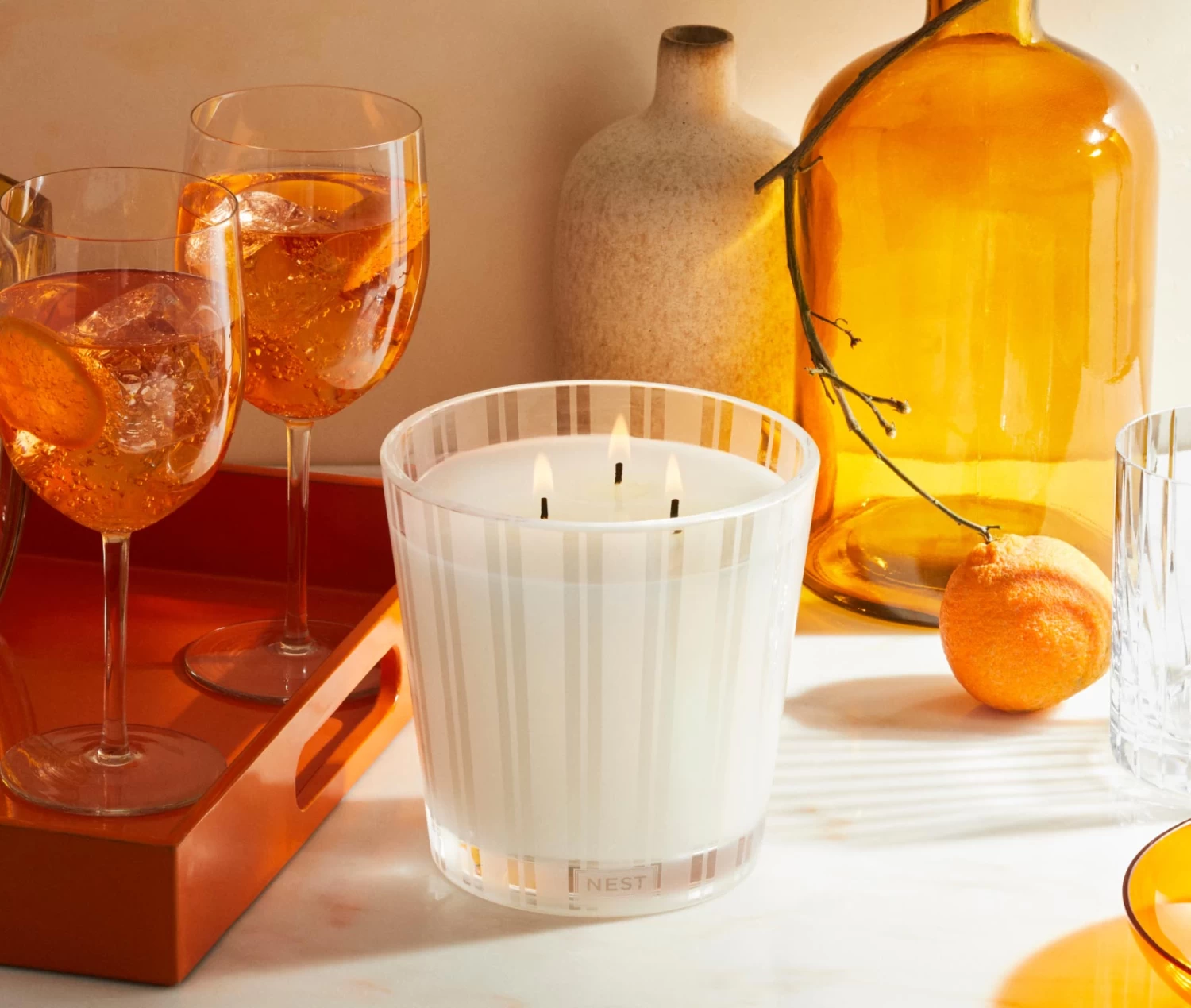 Sicilian Tangerine 3-Wick Candle - Image 2