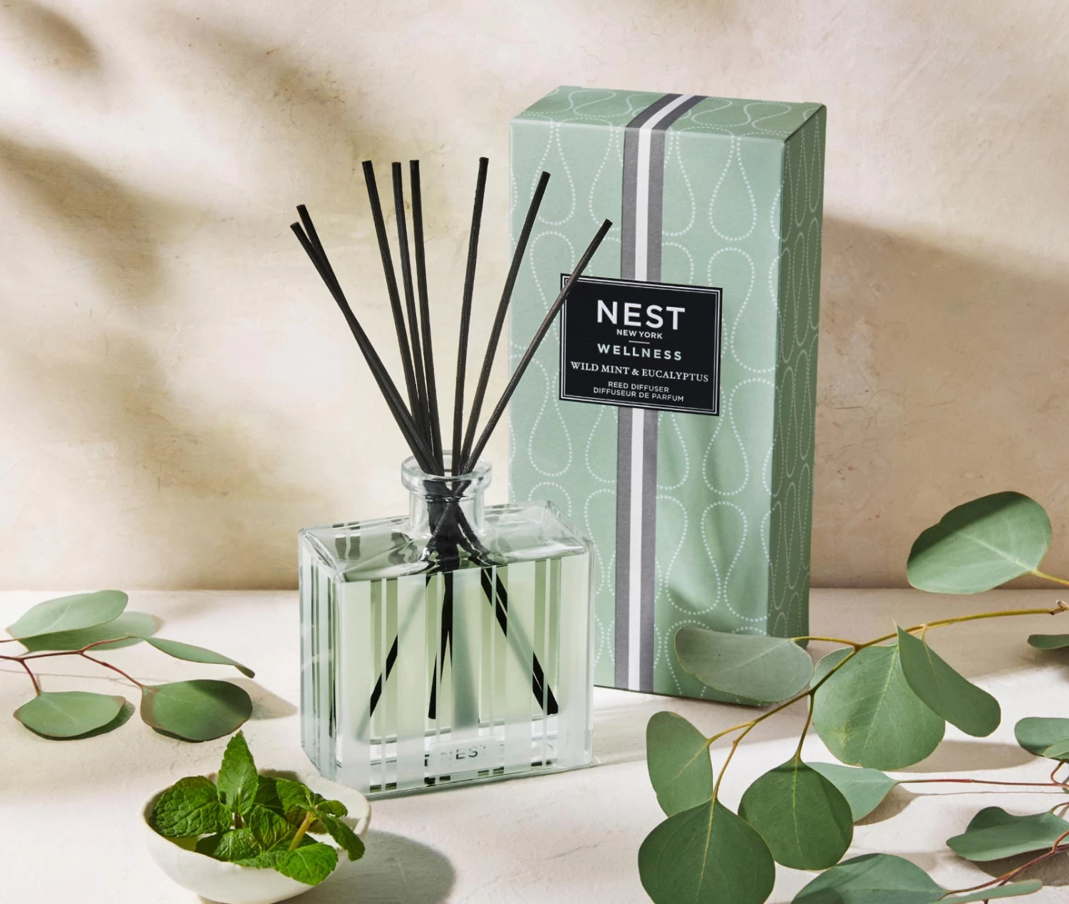 Wild Mint & Eucalyptus Reed Diffuser - Image 3