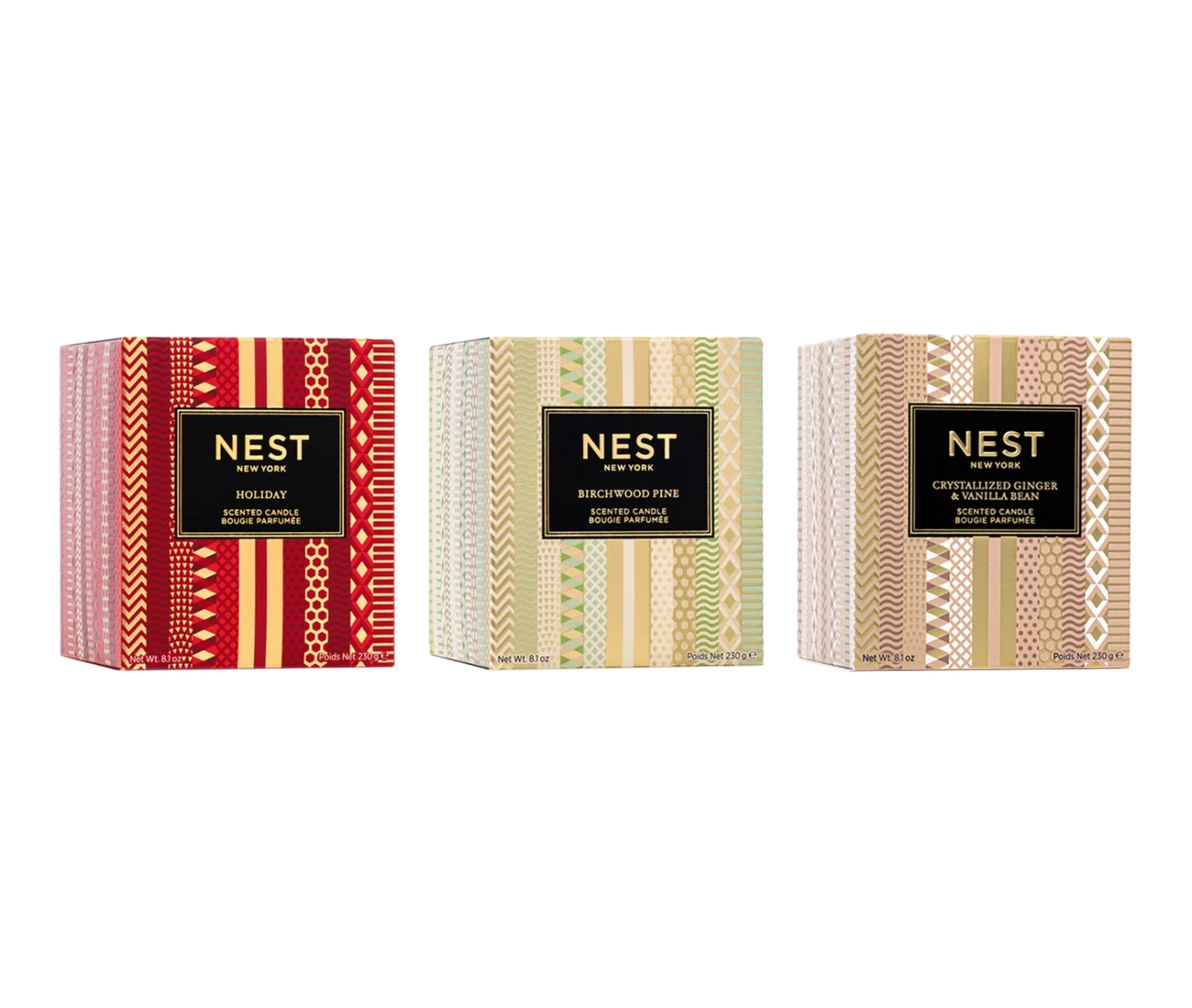 Festive Classic Candle Trio